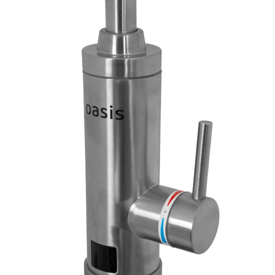 Проточный водонагреватель электрический Oasis KP-S 3.3 кВт серый с краном