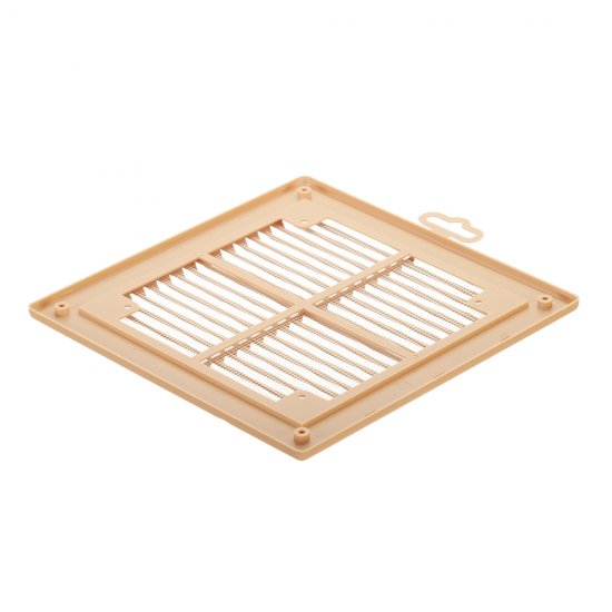 Решетка вентиляционная пластиковая приточно-вытяжная Era Р 208х208 мм с сеткой бежевая