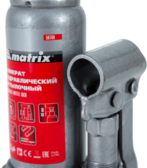 Домкрат бутылочный гидравлический Matrix 50760 до 2 т, 158-308 мм