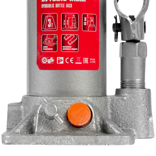 Домкрат бутылочный гидравлический Matrix 50782 до 3 т, 178-343 мм