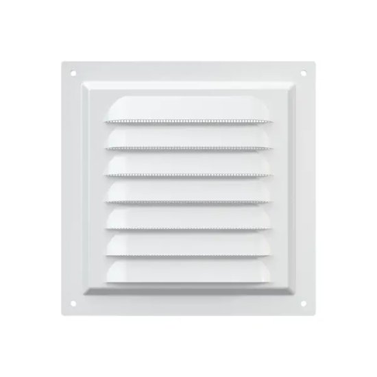 Решетка вентиляционная Era вытяжная стальная 300x300 цвет белый