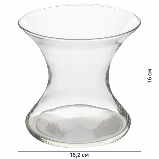 Ваза Келли 2 большая стекло цвет прозрачный