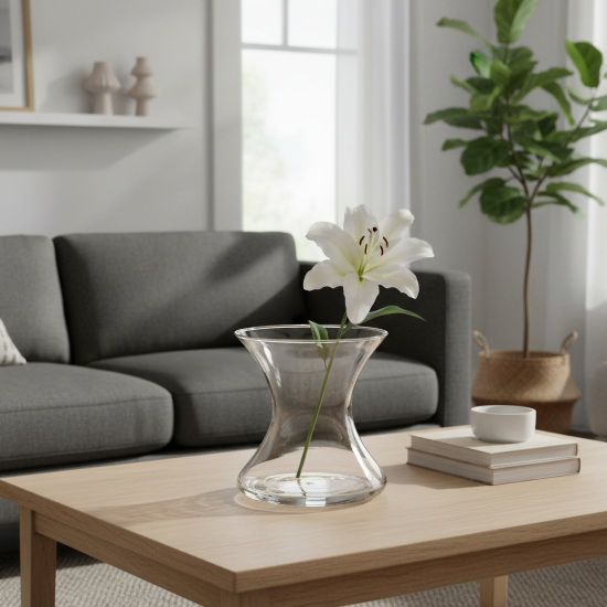 Ваза Келли 2 большая стекло цвет прозрачный