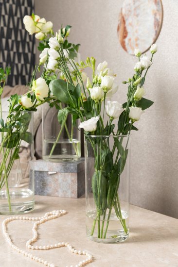 Ваза напольная Падерборн 40 см стекло цвет прозрачный