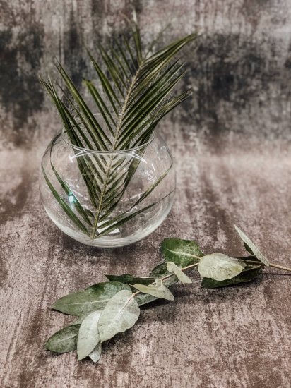 Ваза Шар стекло цвет прозрачный 18 см