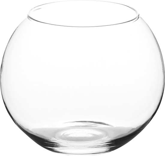 Ваза Шар стекло цвет прозрачный 18 см