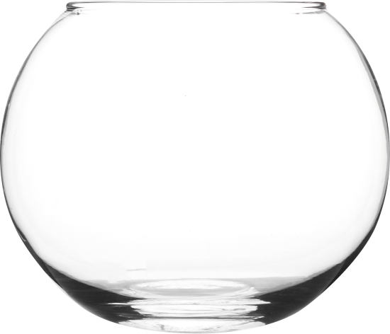 Ваза Шар стекло цвет прозрачный 18 см