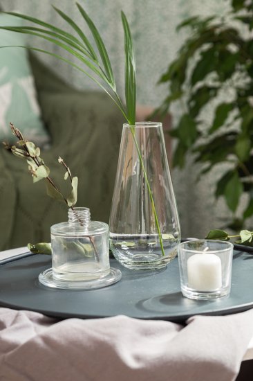 Ваза Весна 18 см стекло цвет прозрачный