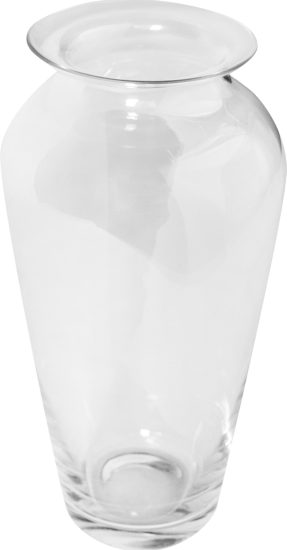 Ваза Мальвина малая стекло цвет прозрачный 31см