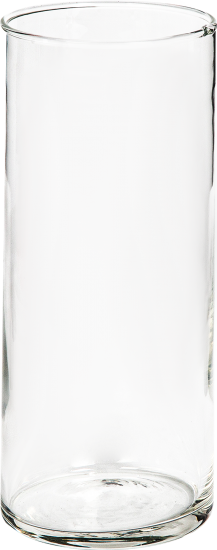 Ваза Трубка 107 средняя стекло цвет прозрачный 25 см