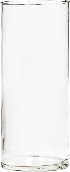 Ваза Трубка 107 средняя стекло цвет прозрачный 25 см