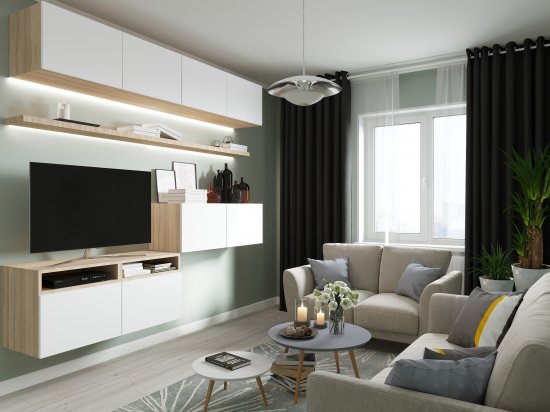 Ваза Трубка 107 средняя стекло цвет прозрачный 25 см