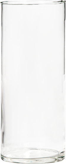 Ваза Трубка 107 средняя стекло цвет прозрачный 25 см
