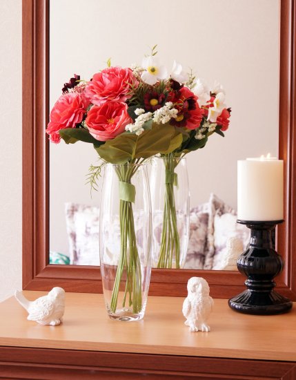 Ваза Вероника стекло цвет прозрачный 31см