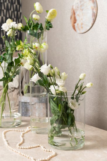 Ваза напольная Падерборн 20 см стекло цвет прозрачный