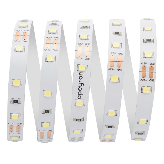 Светодиодная лента для контурной подсветки Apeyron SMD3528 12В 10 мм 3м 4.8 Вт/м 60диод/м 312 лм/м 6400 К холодный свет
