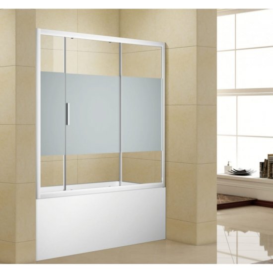 Шторка для ванны Aquanet Practic 165 AE10-B-165H150U-CP