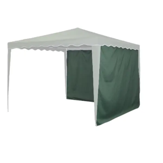 Шторы для тента 160G 3x2 м цвет тёмно-зелёный, 2 шт.