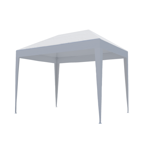 Навес садовый с опорой 90G 1.95x2.95 м цвет белый