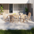 Стол садовый раздвижной Naterial Solis Butterfly 150-200x90x76 см акация светло-коричневый