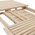 Стол садовый раздвижной Naterial Solis Butterfly 150-200x90x76 см акация светло-коричневый