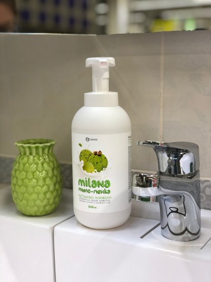 Мыло-пенка Grass Milana Сливочно-фисташковое 500 мл