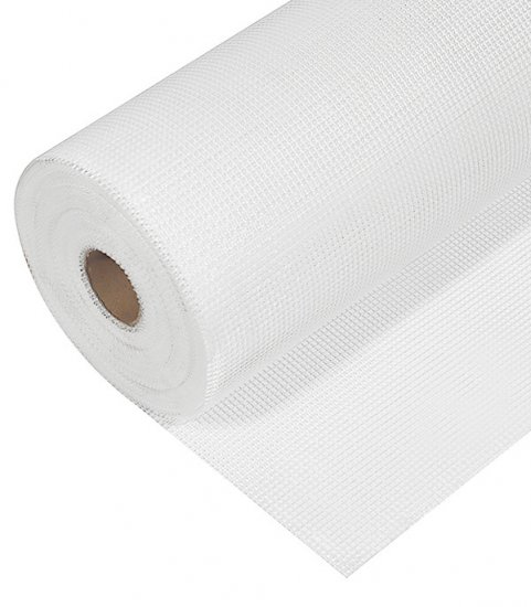 Сетка фасадная стеклотканевая ячейка 4х4 мм 1х50 м 165 г/кв.м КМ