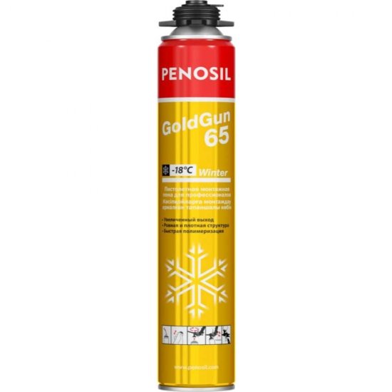 Профессиональная монтажная пена Penosil GoldGun 65 winter