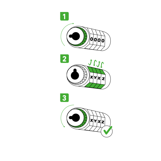 Велосипедный замок кодовый Standers, 8 мм, 80 см