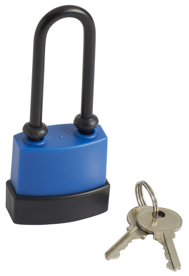 Замок навесной Standers с длинной дужкой 36x35 мм, чугун