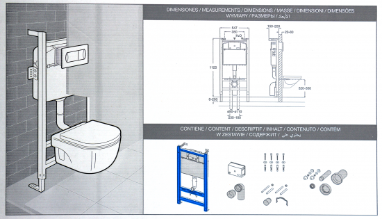Комплект инсталляция с унитазом и кнопкой Roca Dama Senso