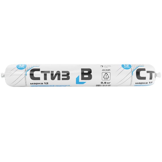 Герметик акриловый для окон Сазиласт Стиз В цвет светло-серый 0.9 кг