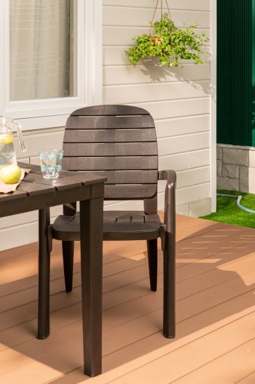 Кресло садовое «Прованс», цвет шоколадный