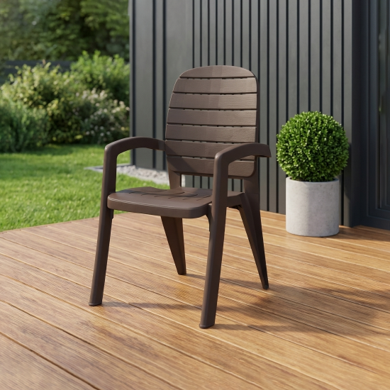 Кресло садовое «Прованс», цвет шоколадный