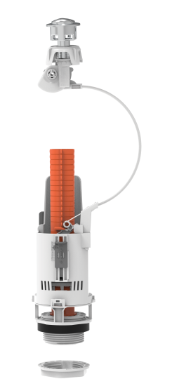 Сливной клапан для бачка Equation кнопка 2 режима хром