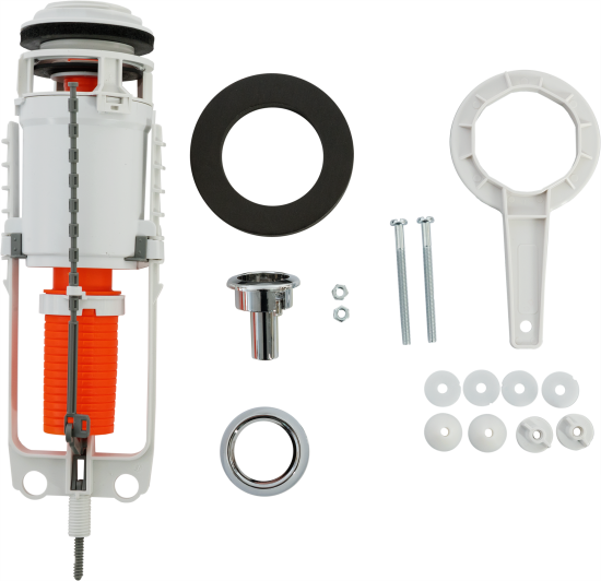 Сливной клапан для бачка Equation кнопка старт-стоп хром