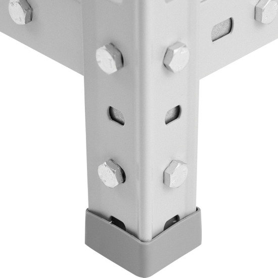 Стеллаж Практик металлический 4 полки 180x80x30 см цвет серый нагрузка на полку 100 кг