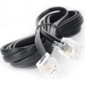 Телефонный кабель Cablexpert TC6P4C-2M-BK