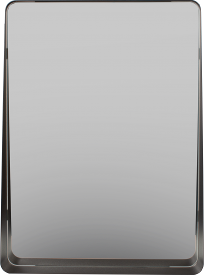 Зеркало для ванной Март Ferro с полкой 50x69.2 см цвет чёрный