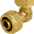 Угол 90° Aquabeam 16x16 мм латунь ABO.351.Y.001616