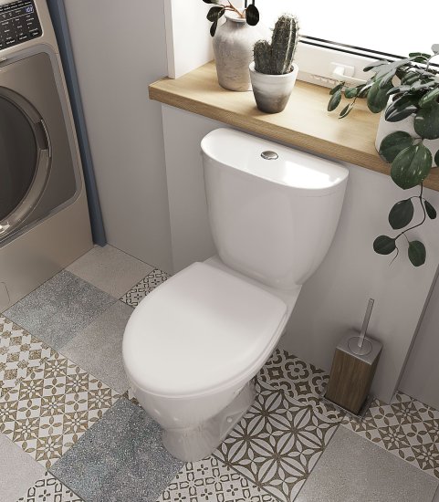 Унитаз-компакт Santeri Мираж косой выпуск одинарный слив