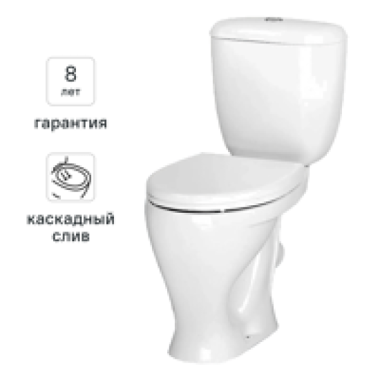 Унитаз-компакт Santeri Мираж косой выпуск одинарный слив