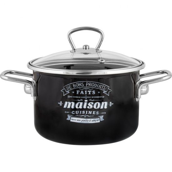 Цилиндрическая эмалированная кастрюля appetite Maison