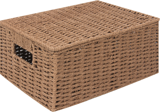 Корзина для хранения 31x15x23 см бумажный шпагат цвет коричневый