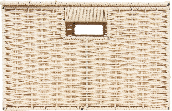 Корзина для хранения 45x21x33 см бумажный шпагат цвет бежевый