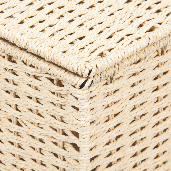 Корзина для хранения 45x21x33 см бумажный шпагат цвет бежевый