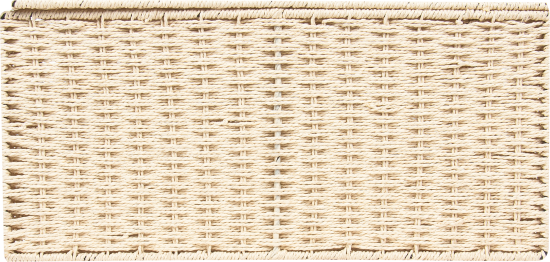 Корзина для хранения 45x21x33 см бумажный шпагат цвет бежевый