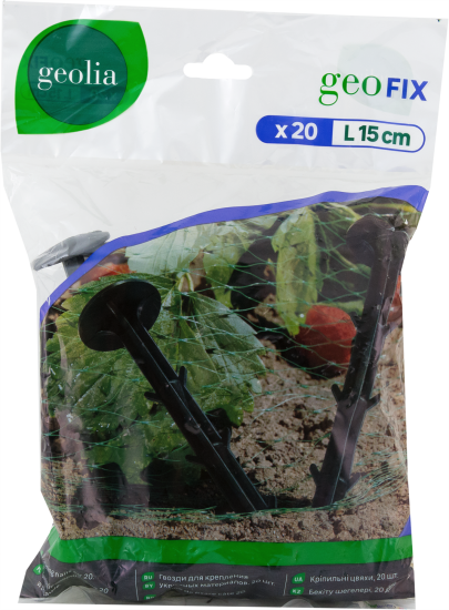 Гвозди для крепления укрывных материалов Geolia 15см 20шт