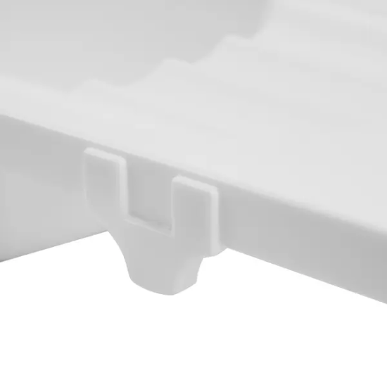 Полка на ванну 60-75 см цвет белый