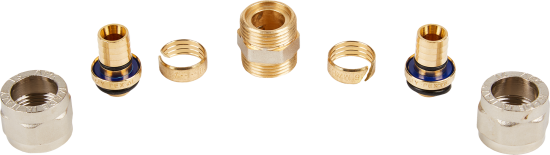 Муфта Stout 16x16 мм латунь SFS-0005-000016